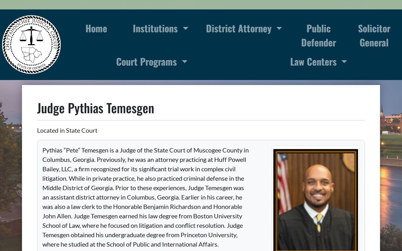 Muscogee County civil court docket State Court officials page