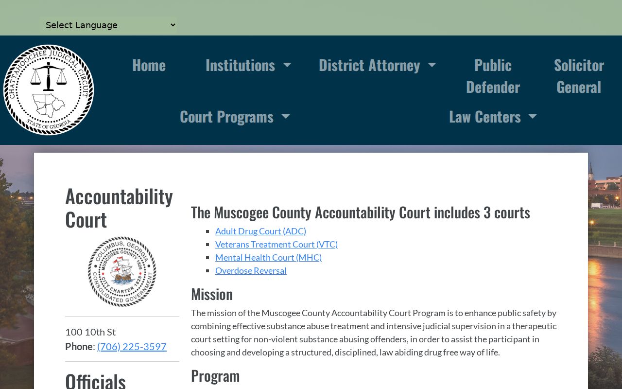 Columbus court records context for Muscogee accountability courts